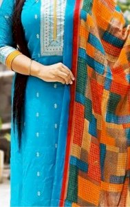 indian cotton three pice