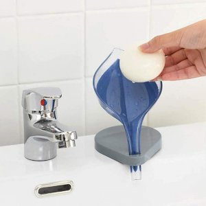 Leaf Shape Soap Box Bathroom Soap Holder Bathroom Kitchen Dish Storage 2 pcs