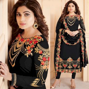 এক্সক্লুসিভ ফ্যাশনেবল স্টাইলিশ এবং আরামদায়ক হাই কোয়ালিটি ইন্ডিয়ান জর্জেট থ্রি  পিচ 