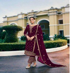 MEERA TRENDZ ZISA GEORGETTE SALWAR KAMEEZ