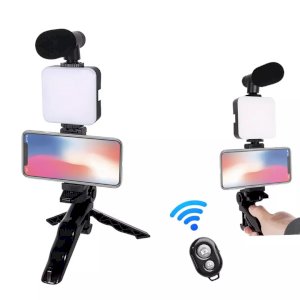 Wholesale Selfie Mobile Video Microphone With Led Light