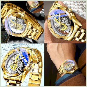 Top Luxury Men Swiss Automatic Mechanical Waterproof Casual Fashion Watch