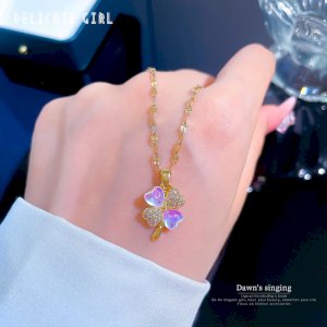 Titanium Micro Diamond Necklace