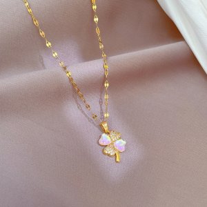 Titanium Micro Diamond Necklace