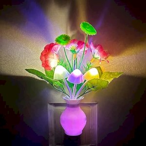 Chinese Plastic LED Night Light Mushroom Lamp for Home