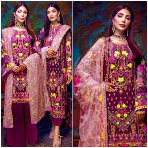 SELOWAR KAMEEZ -indian party dress 4 Pcs